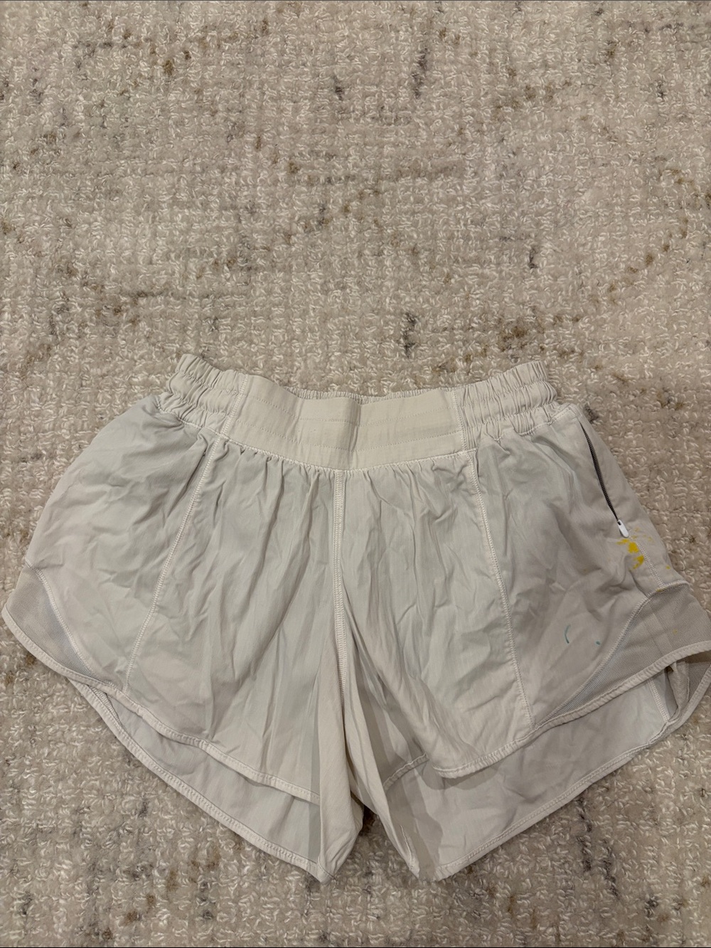 Lululemon white Women's Athletic Shorts — Neutral Running & Training Shorts